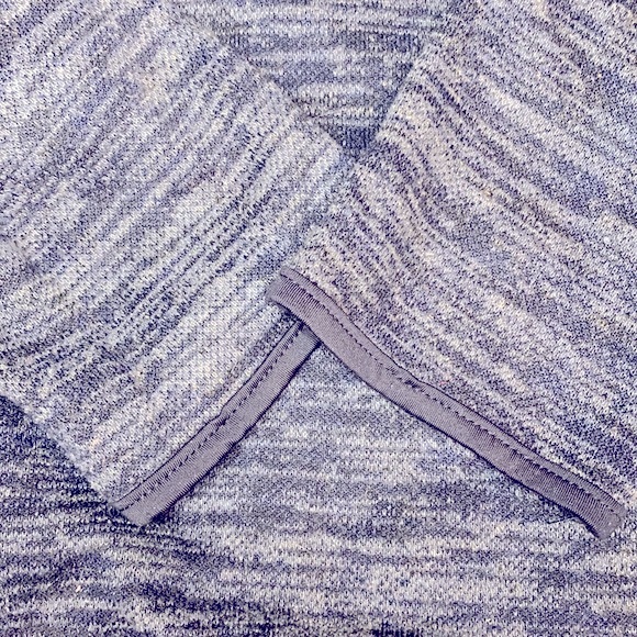 Navy Blue Quarter Zip Loose Fit Pullover Sweater - Picture 4 of 8